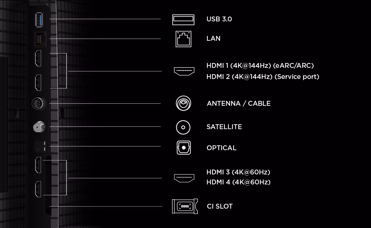 TCL P8L 55P8L TV 139,7 cm (55") 4K Ultra HD smart-TV Wi-Fi svart 450 cd/m²