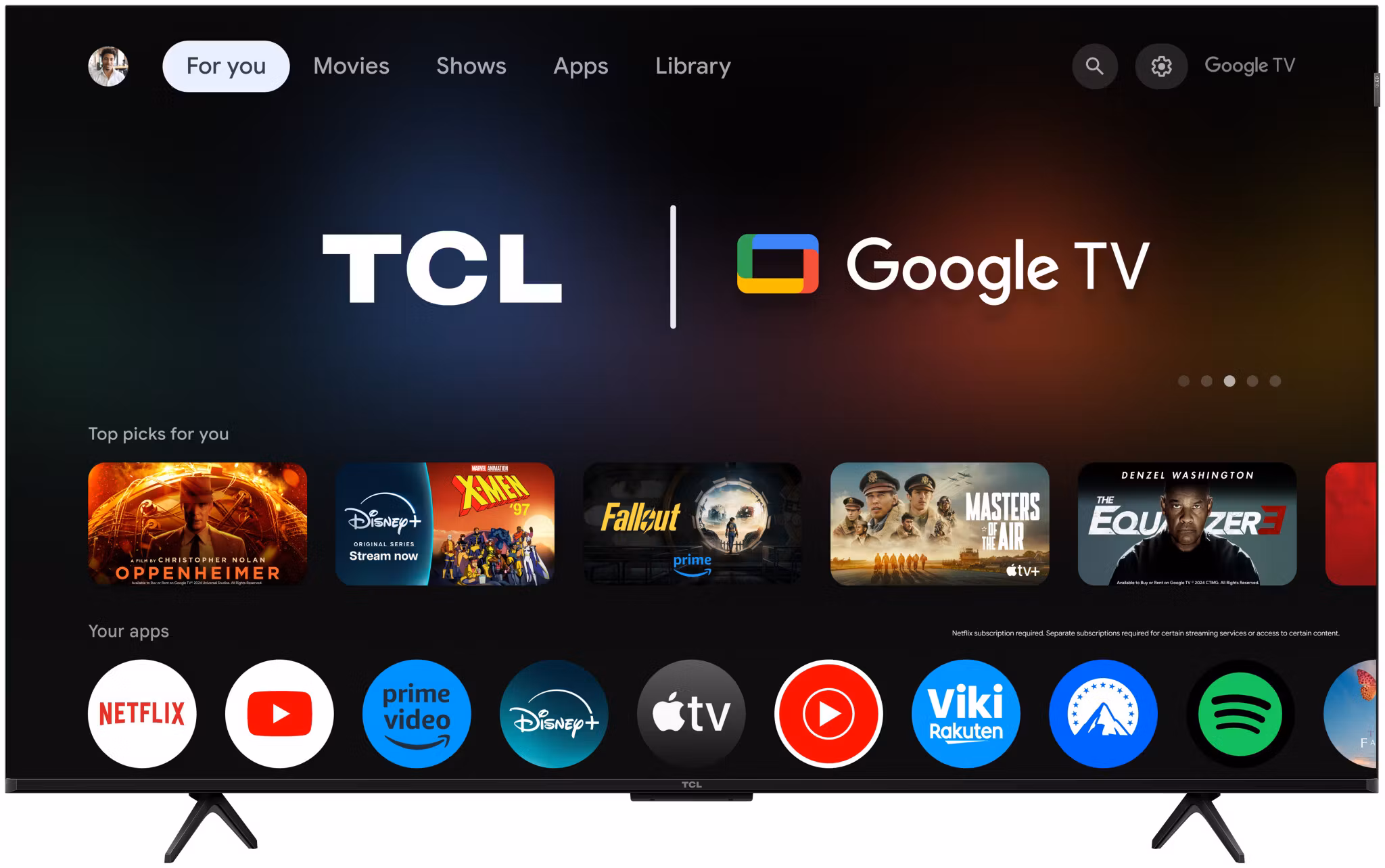TCL P8L 55P8L TV 139,7 cm (55") 4K Ultra HD smart-TV Wi-Fi svart 450 cd/m²