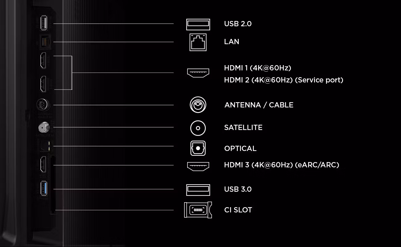 TCL P7L 43P7L TV 109.2 cm (43") 4K Ultra HD Smart TV Wi-Fi Svart 400 cd/m²