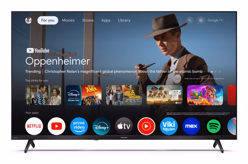 Sharp 101,6 cm (40") Wi-Fi Svart