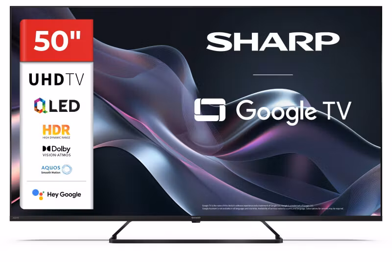 Sharp 50HP6265E TV 50" 4K Ultra HD Smart TV Wi-Fi Svart