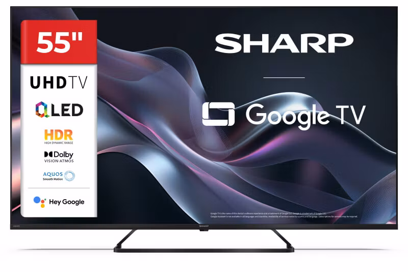 Sharp 55HP6265E TV 55" 4K Ultra HD Smart TV Wi-Fi Svart