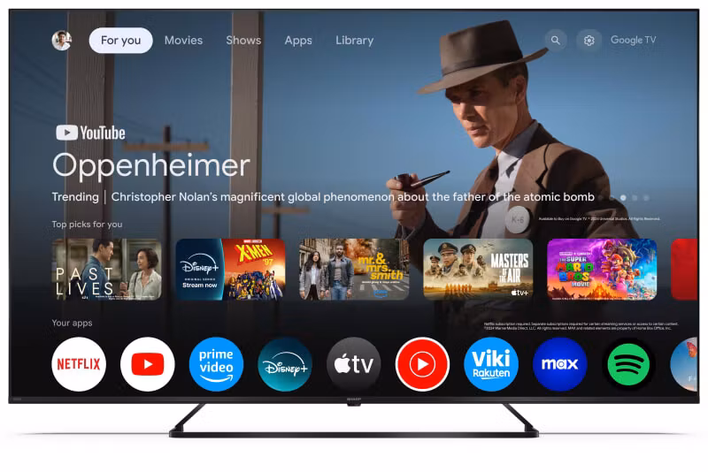 Sharp 55HP6265E TV 139,7 cm (55") 4K Ultra HD Smart TV Wi-Fi Svart