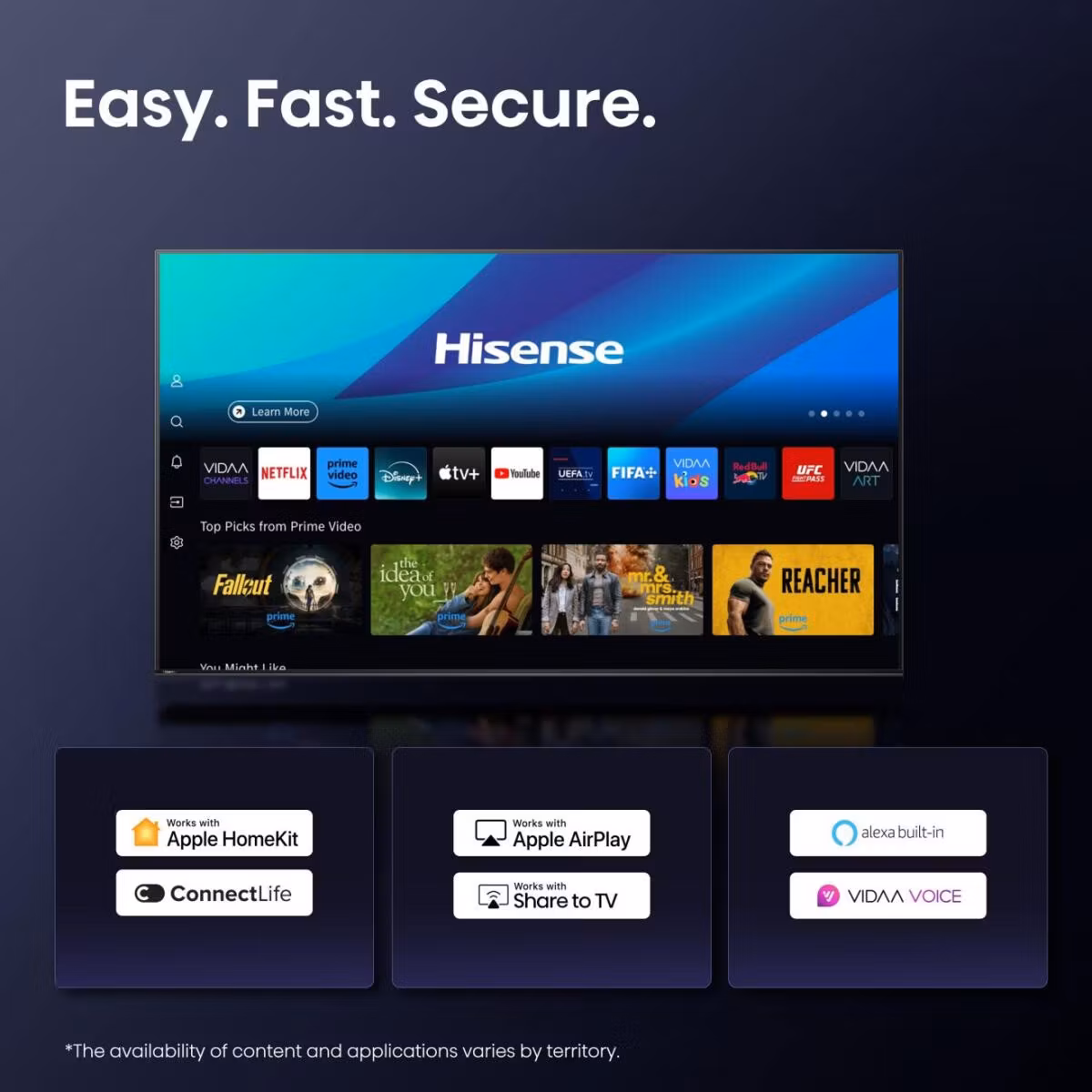 Hisense 55E8Q 139,7 cm (55") 4K Ultra HD Smart TV Wi-Fi Black, Grey 600 cd/m²
