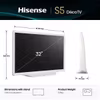 Hisense 32S5Q 81,3 cm (32") Full HD Smart TV Wi-Fi Silver, White