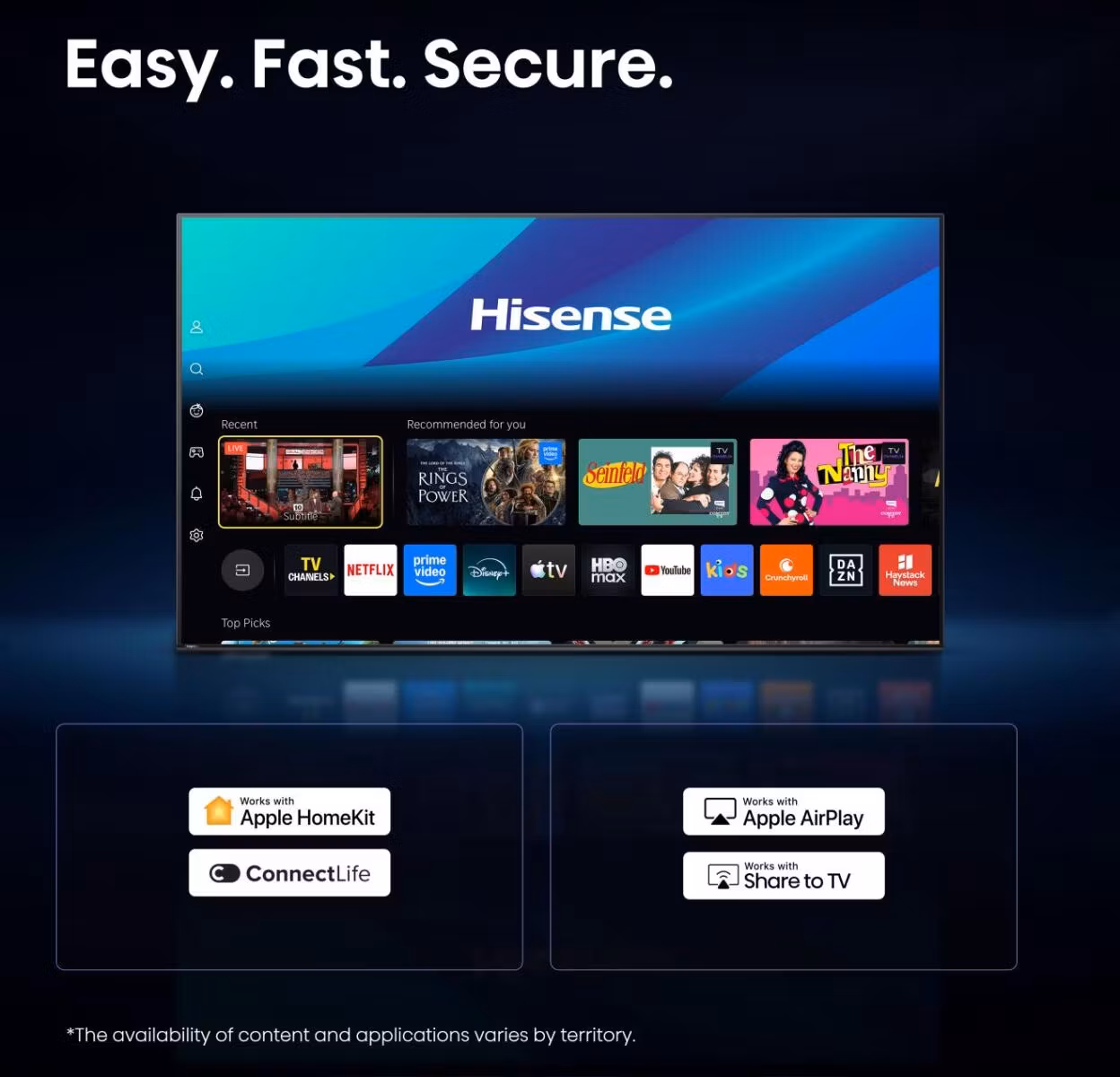 Hisense 32A49S 81,3 cm (32") HD Wi-Fi svart