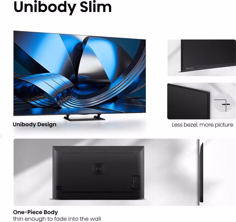 Hisense 55U7SE 139,7 cm (55") 4K Ultra HD smart TV Wi-Fi svart