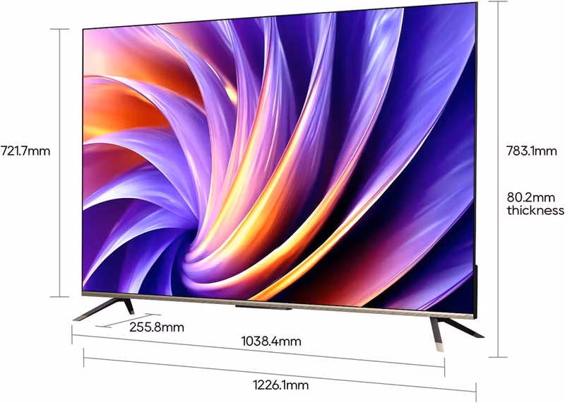 Dreame Vivid QLED TV Q100 127 cm (50") 4K Ultra HD smart-TV Wi-Fi svart 350 cd/m²
