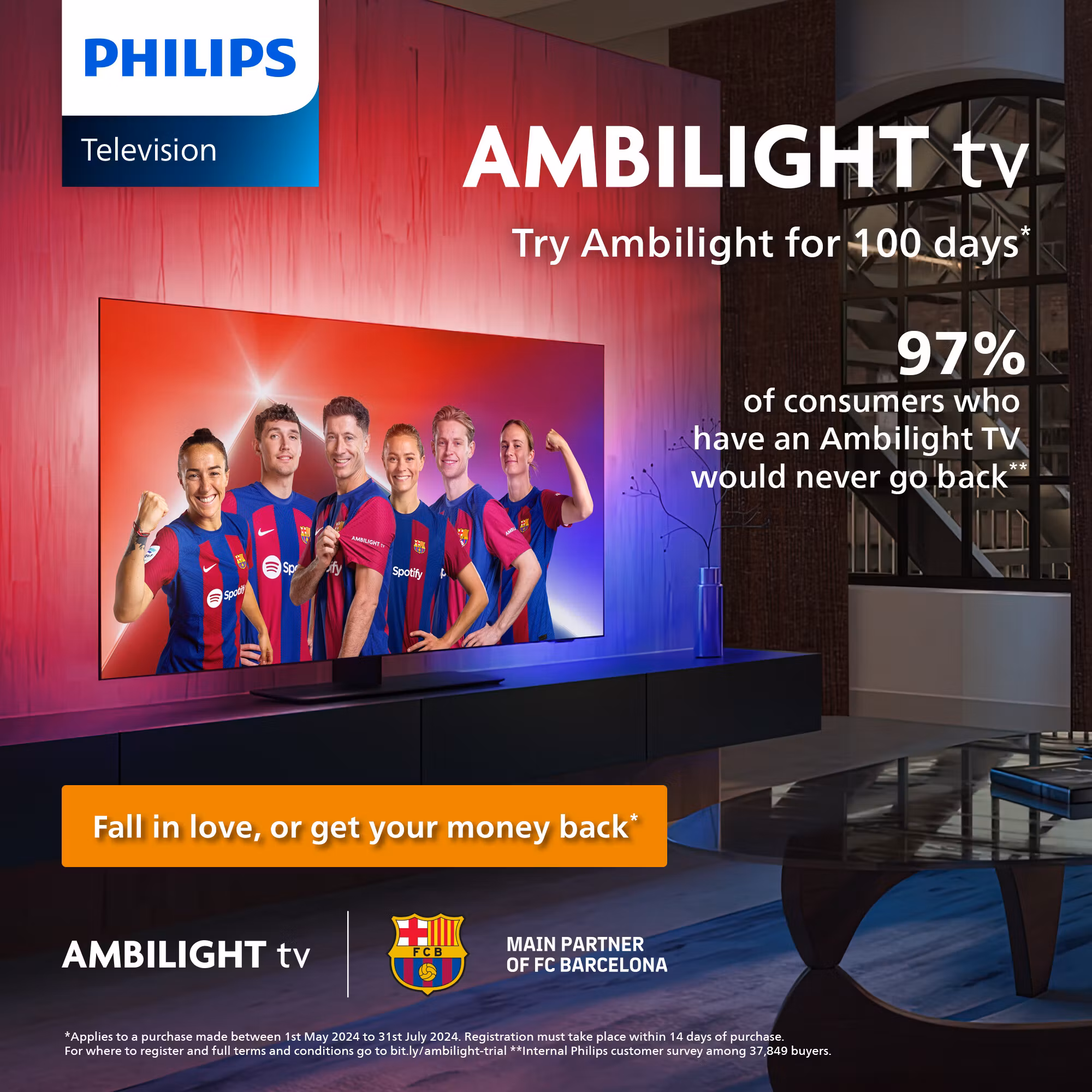 Philips 8000 series 50PUS8309/12 TV 127 cm (50") 4K Ultra HD Smart TV Wi-Fi Svart 350 cd/m²