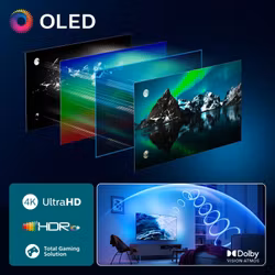 Philips Ambilight 48OLED760/12 TV 121,9 cm (48") 4K Ultra HD Smart TV Wi-Fi Grå