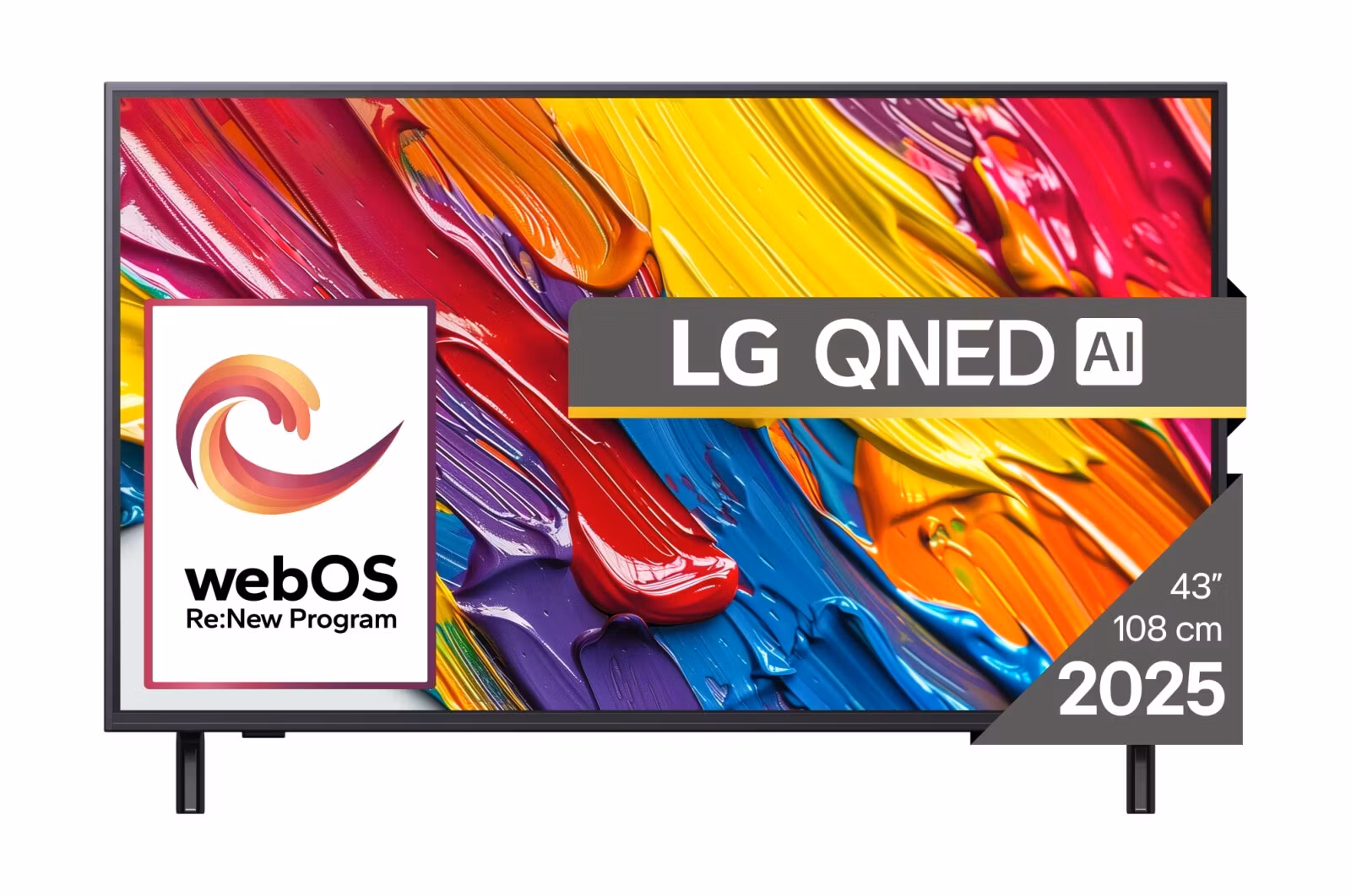 LG QNED 43QNED82A3B TV 43" 4K Ultra HD LED-bakbelyst LCD TV QNED AI Smart TV Wi-Fi