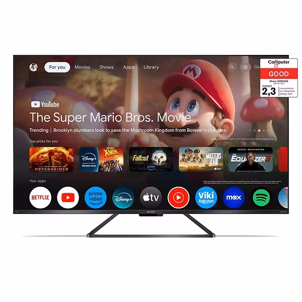 Sharp 55GR8265E 55" 4K Ultra HD Smart TV Wi-Fi Svart