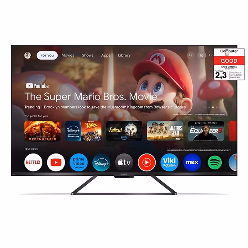 Sharp 55GR8265E 55" 4K Ultra HD Smart TV Wi-Fi Svart