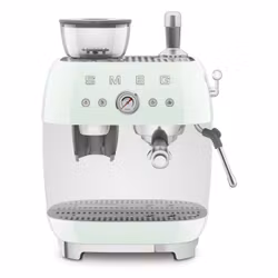 Smeg EGF03PGEU manuell espressomaskin med kvarn pastellgrön