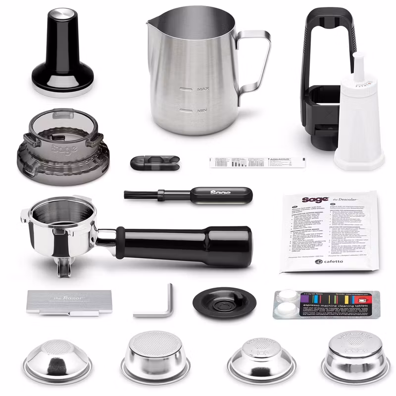 Sage the Barista Touch portafilter machine SES880BST4EEU1, espressomaskin (rostfritt stål (mörk)/silver (blank))