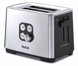 Tefal Equinox TT420D 7 brödrost, 2 skivor, svart och rostfritt stål