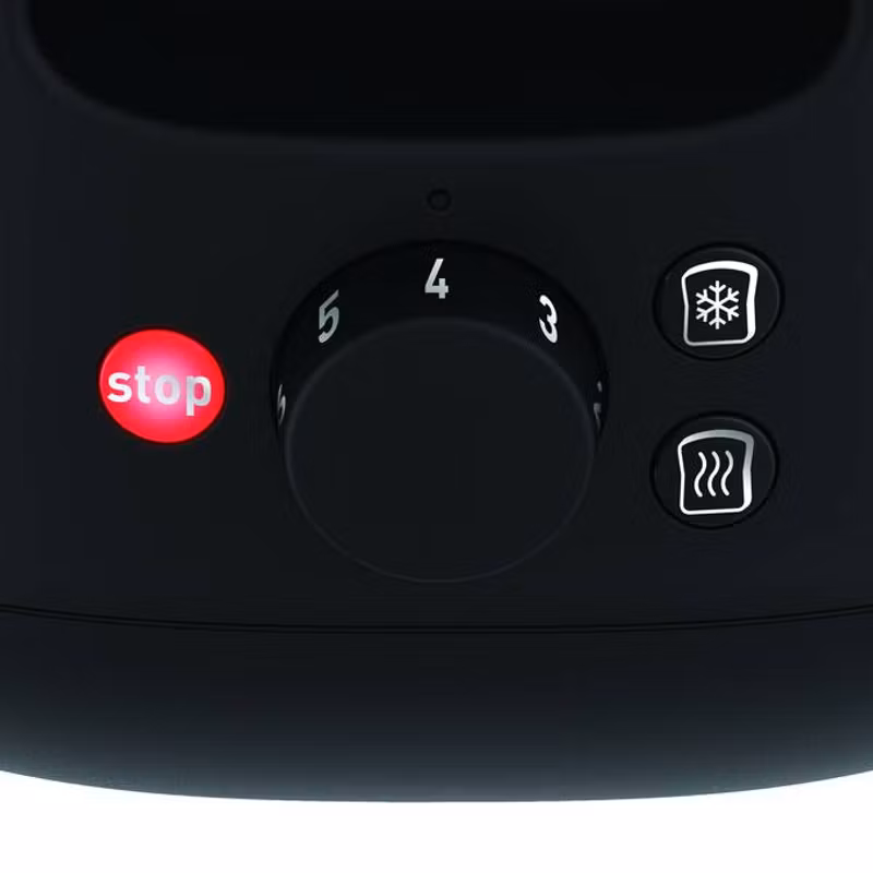 Tefal TT340830 brödrost 2 skivor 850 W svart, rostfritt stål