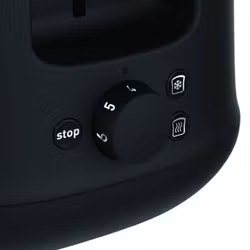 Tefal TT340830 brödrost 2 skivor 850 W svart, rostfritt stål