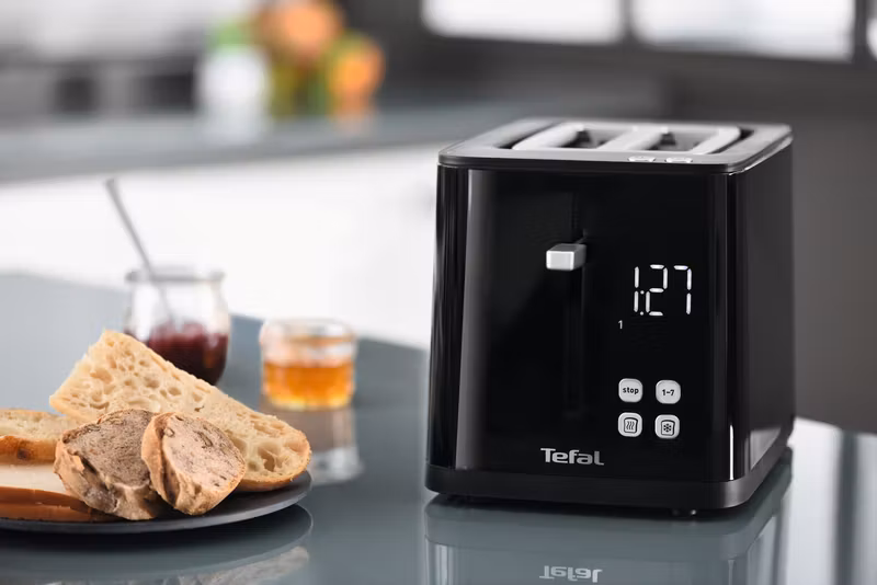 Tefal TT6408 7 brödrost, 2 skivor, 850 W, svart