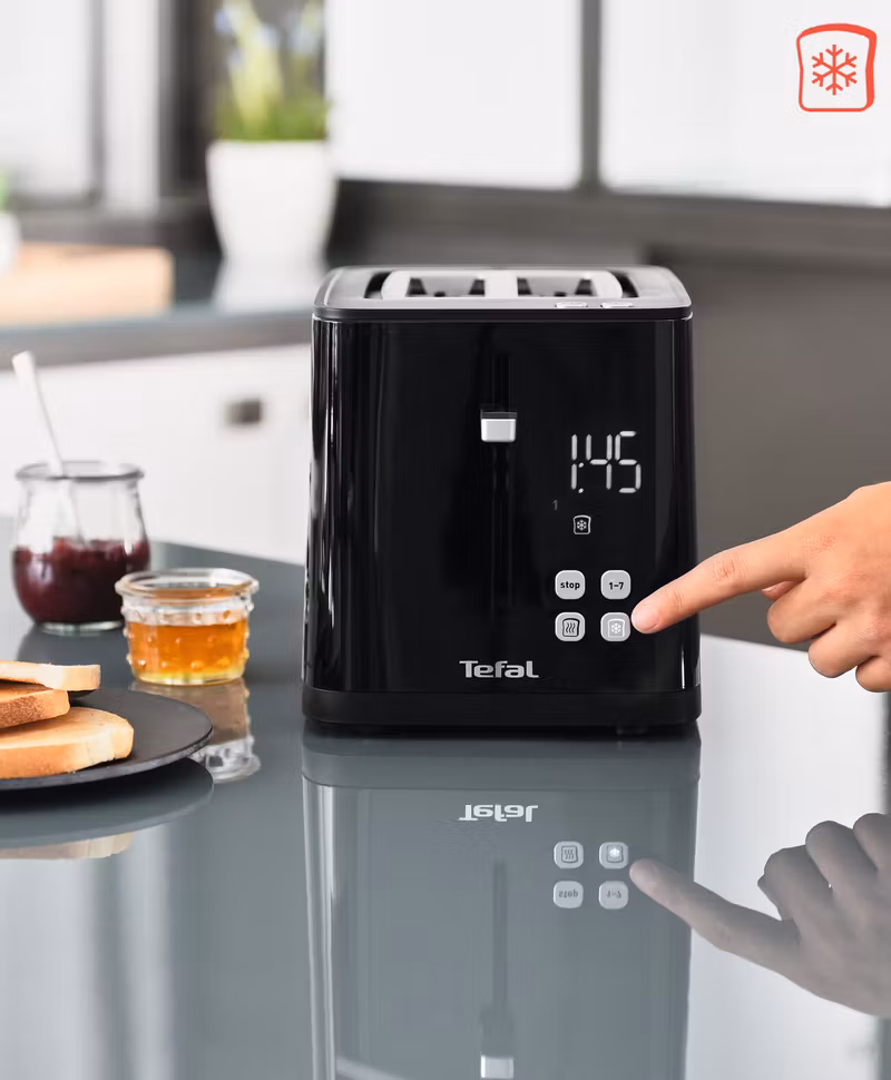 Tefal TT6408 7 brödrost, 2 skivor, 850 W, svart