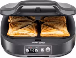 Rommelsbacher Sandwich Maker ST 1800, smörgåsgrill (skiffergrå)