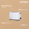Severin automatisk brödrost AT 2286 (vit/svart, 700 watt)