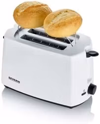 Severin automatisk brödrost AT 2286 (vit/svart, 700 watt)