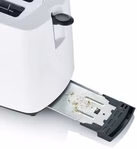 Severin automatisk brödrost AT 2286 (vit/svart, 700 watt)