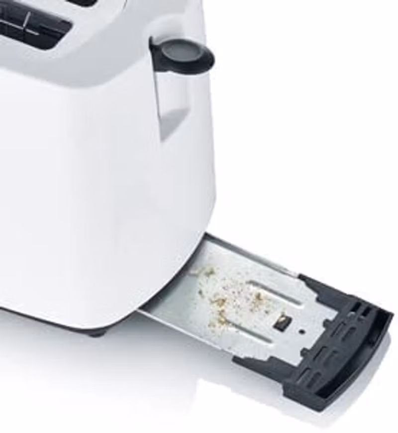 Severin automatisk brödrost AT 2286 (vit/svart, 700 watt)
