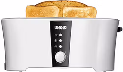 Unold Design Dual brödrost 4 skivor 1350 W svart/vit