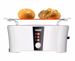 Unold Design Dual brödrost 4 skivor 1350 W svart/vit