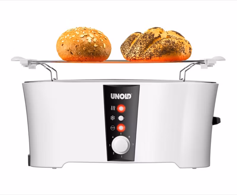 Unold Design Dual brödrost 4 skivor 1350 W svart/vit