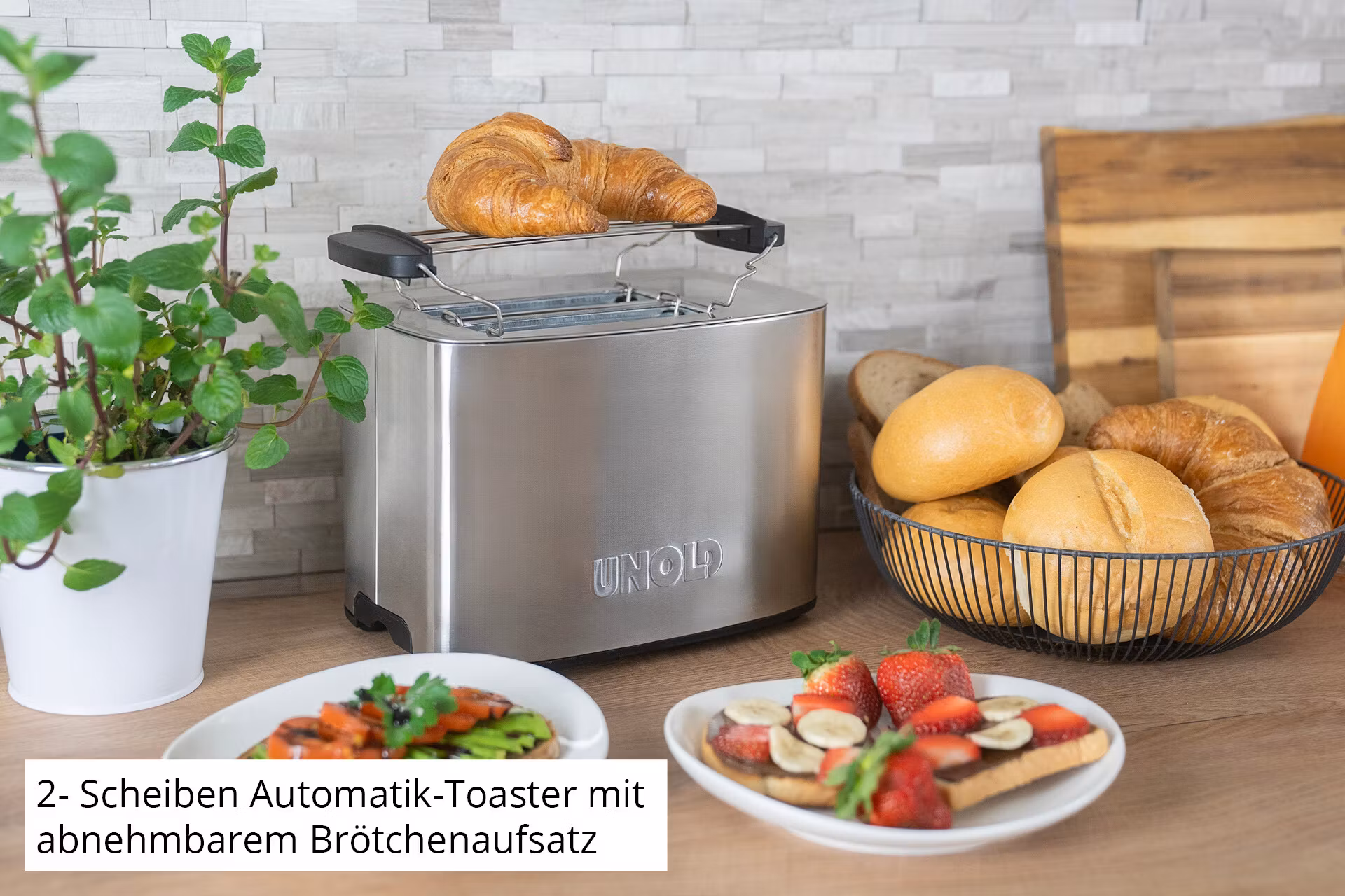 Unold Toaster Thommy 2 skivor 850 W Rostfritt stål