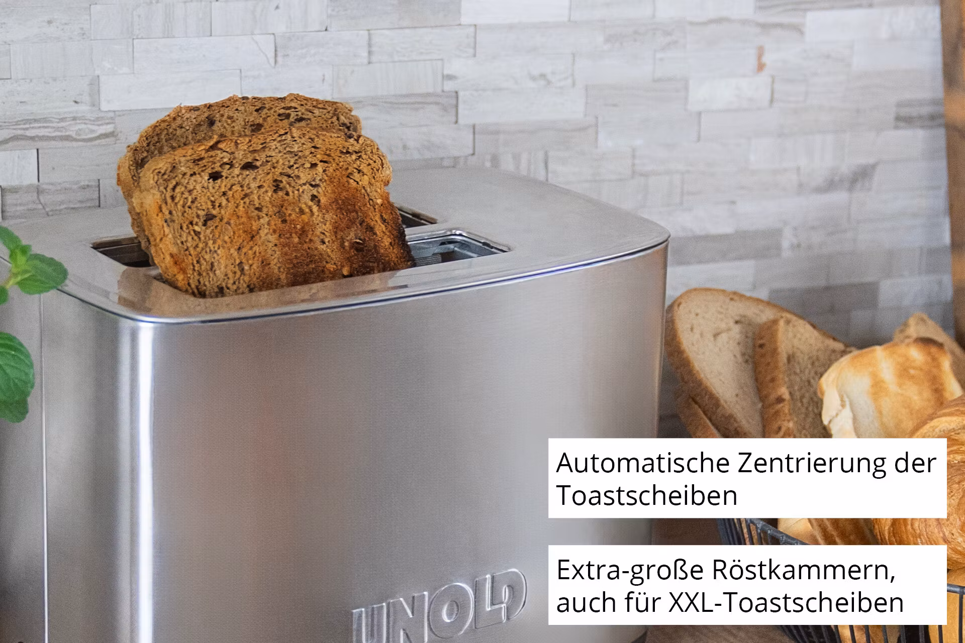 Unold Toaster Thommy 2 skivor 850 W Rostfritt stål