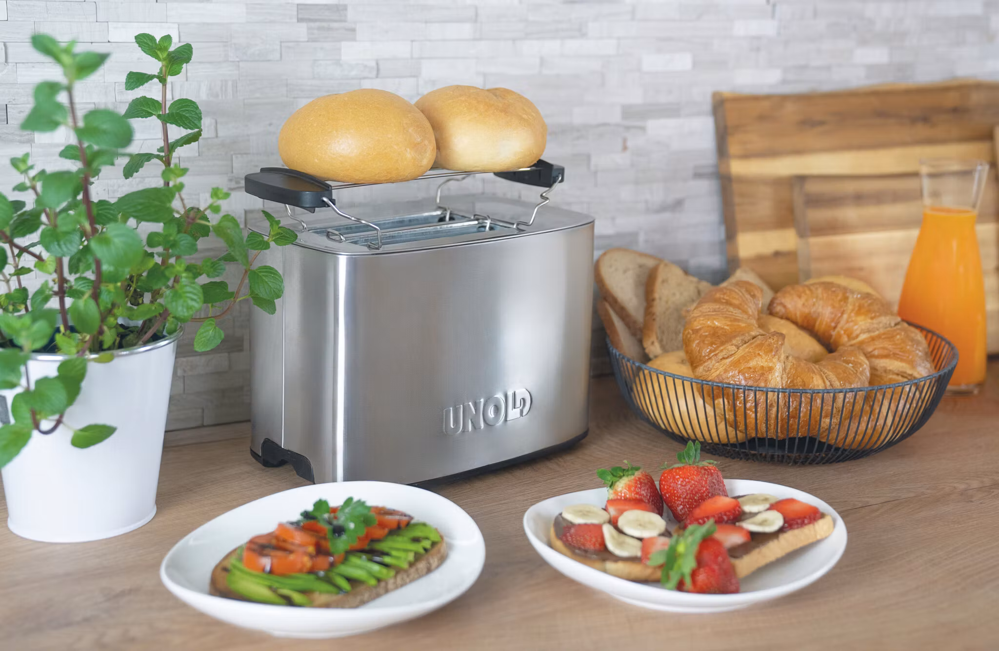 Unold Toaster Thommy 2 skivor 850 W Rostfritt stål