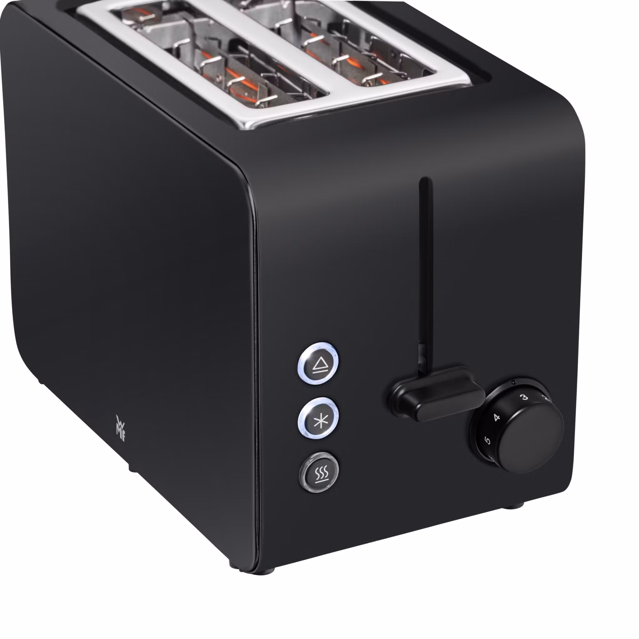 WMF Stelio 0414210071 brödrost, 2 skivor, 1050 W, svart