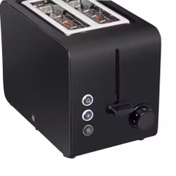 WMF Stelio 0414210071 brödrost, 2 skivor, 1050 W, svart