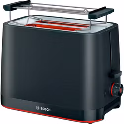 Bosch kompakt brödrost MyMoment TAT3M123 (svart, 950 watt, för 2 skivor rostat bröd)
