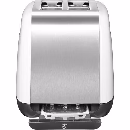 KitchenAid 5KMT2115EWH brödrost 2 skivor 1100 W rostfritt stål, vit