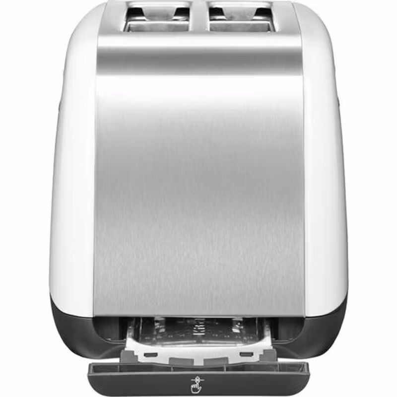 KitchenAid 5KMT2115EWH brödrost 2 skivor 1100 W rostfritt stål, vit