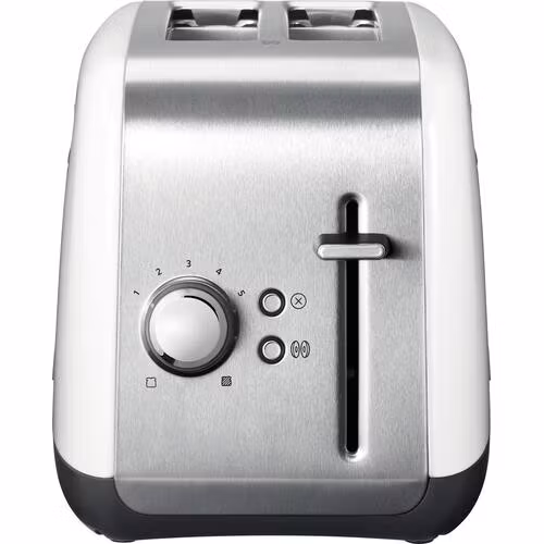 KitchenAid 5KMT2115EWH brödrost 2 skivor 1100 W rostfritt stål, vit
