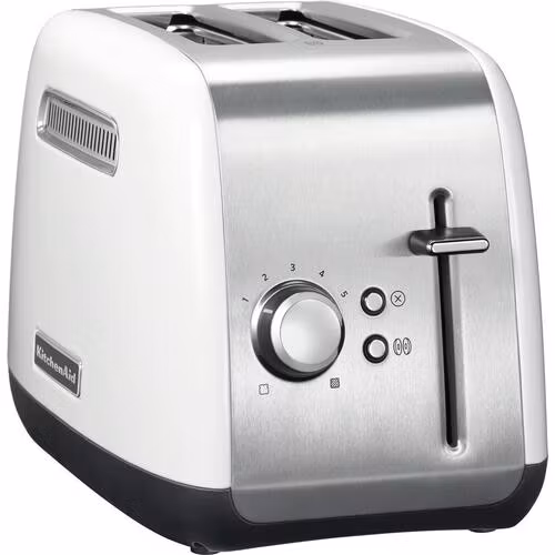 KitchenAid 5KMT2115EWH brödrost 2 skivor 1100 W rostfritt stål, vit