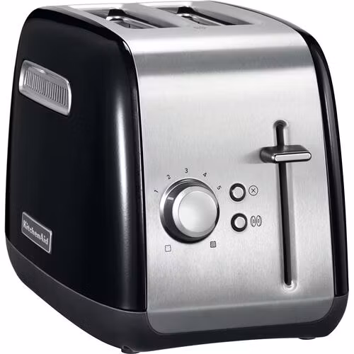 KitchenAid 5KMT2115EOB brödrost 2 skivor 1100 W svart, rostfritt stål