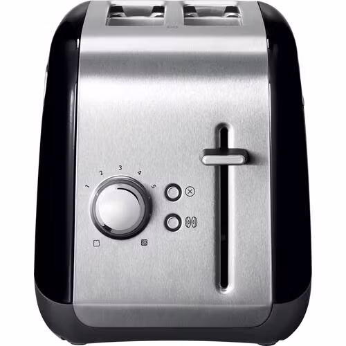 KitchenAid 5KMT2115EOB brödrost 2 skivor 1100 W svart, rostfritt stål