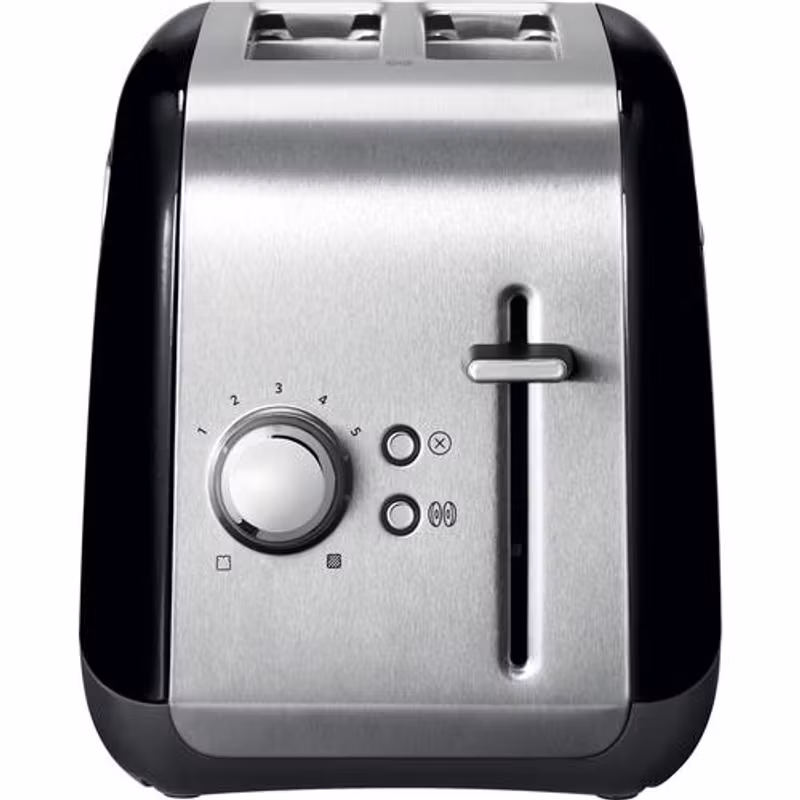 KitchenAid 5KMT2115EOB brödrost 2 skivor 1100 W svart, rostfritt stål