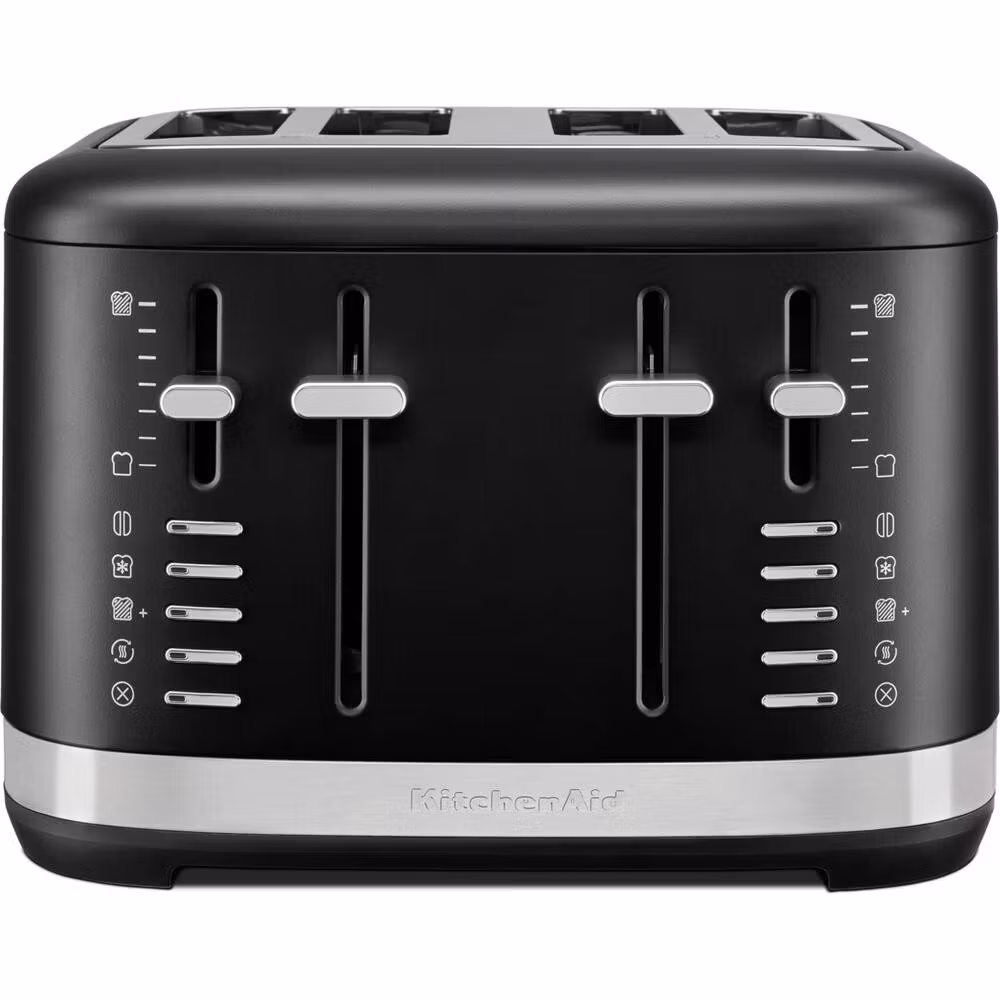 KitchenAid 5KMT4109EBM brödrost 4 skivor 1640 W svart, rostfritt stål
