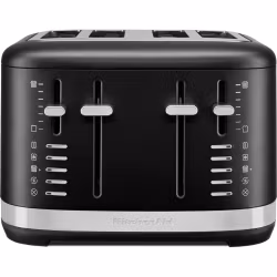 KitchenAid 5KMT4109EBM brödrost 4 skivor 1640 W svart, rostfritt stål