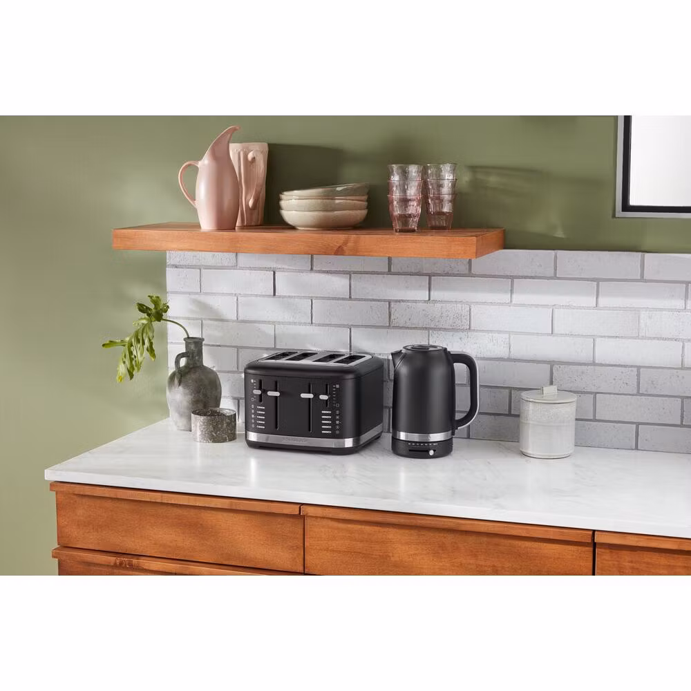 KitchenAid 5KMT4109EBM brödrost 4 skivor 1640 W svart, rostfritt stål