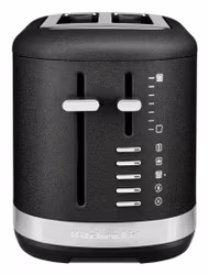 KitchenAid 859711684250 brödrost 2 skivor 980 W svart, rostfritt stål