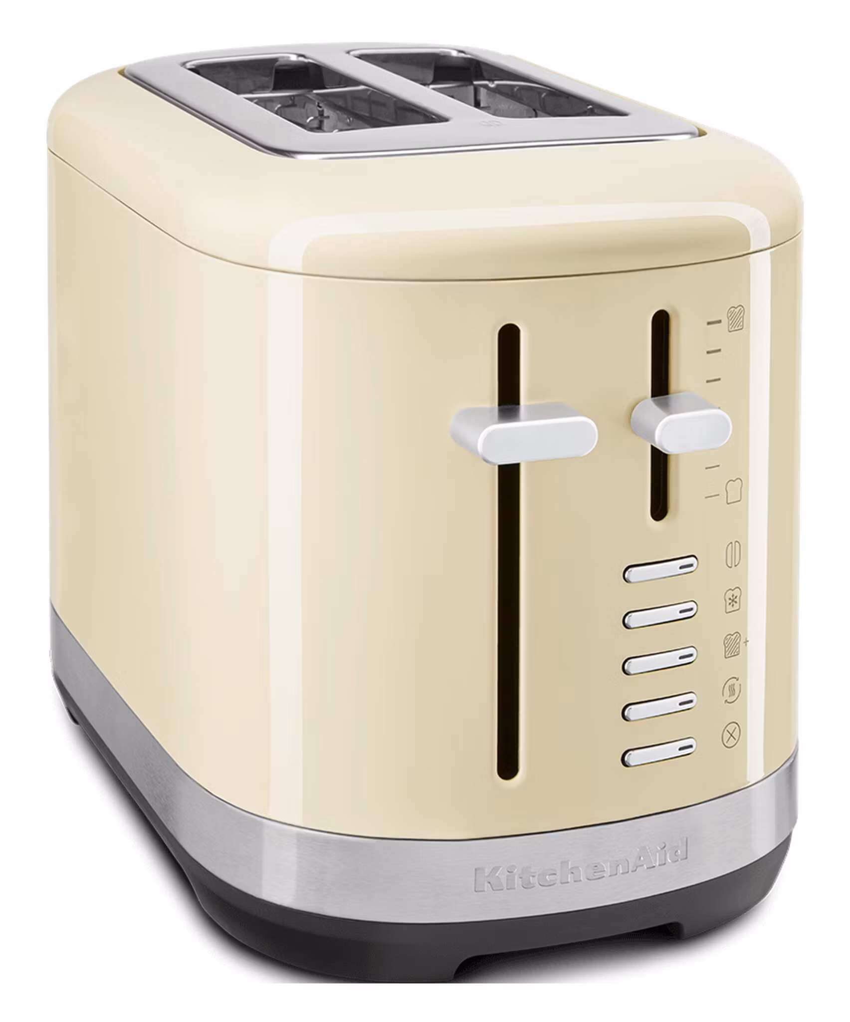 KitchenAid 5KMT2109EAC brödrost 2 skivor 980 W svart, crème, rostfritt stål